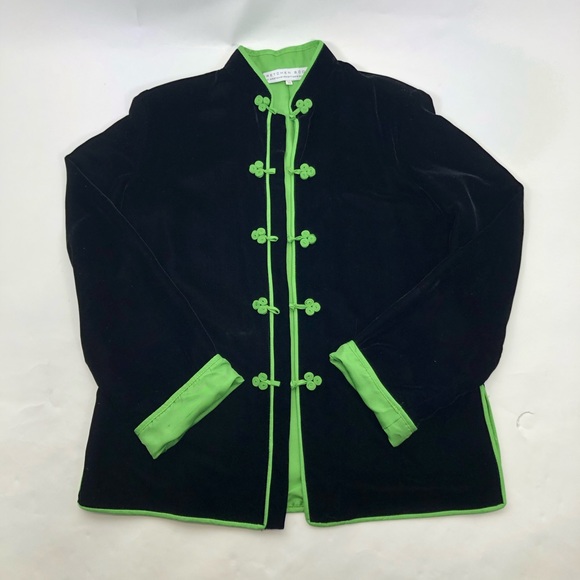 Gretchen Scott Designs Jackets & Blazers - Gretchen Scott Mandarin Jacket Silky Velvet Medium